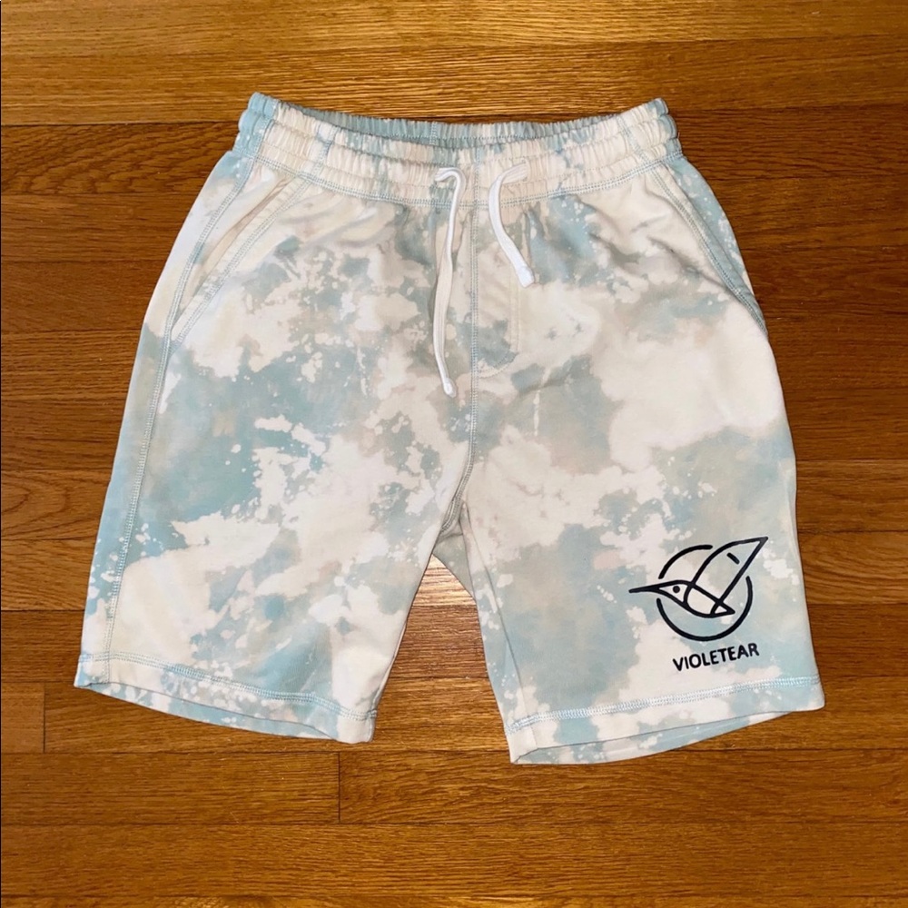 Violetear custom bleach dyed sweatshorts
